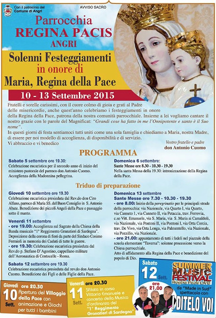 programma festa regina macis angri